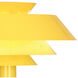 Pierce 3 Light 23 inch Canary Yellow Pendant Ceiling Light